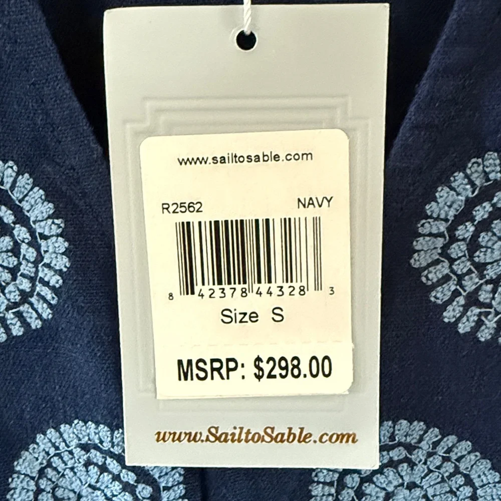 Sail to Sable V-Neck Flutter Sleeve Mini Dress in navy blue Color Size Small - Picture 5 of 7